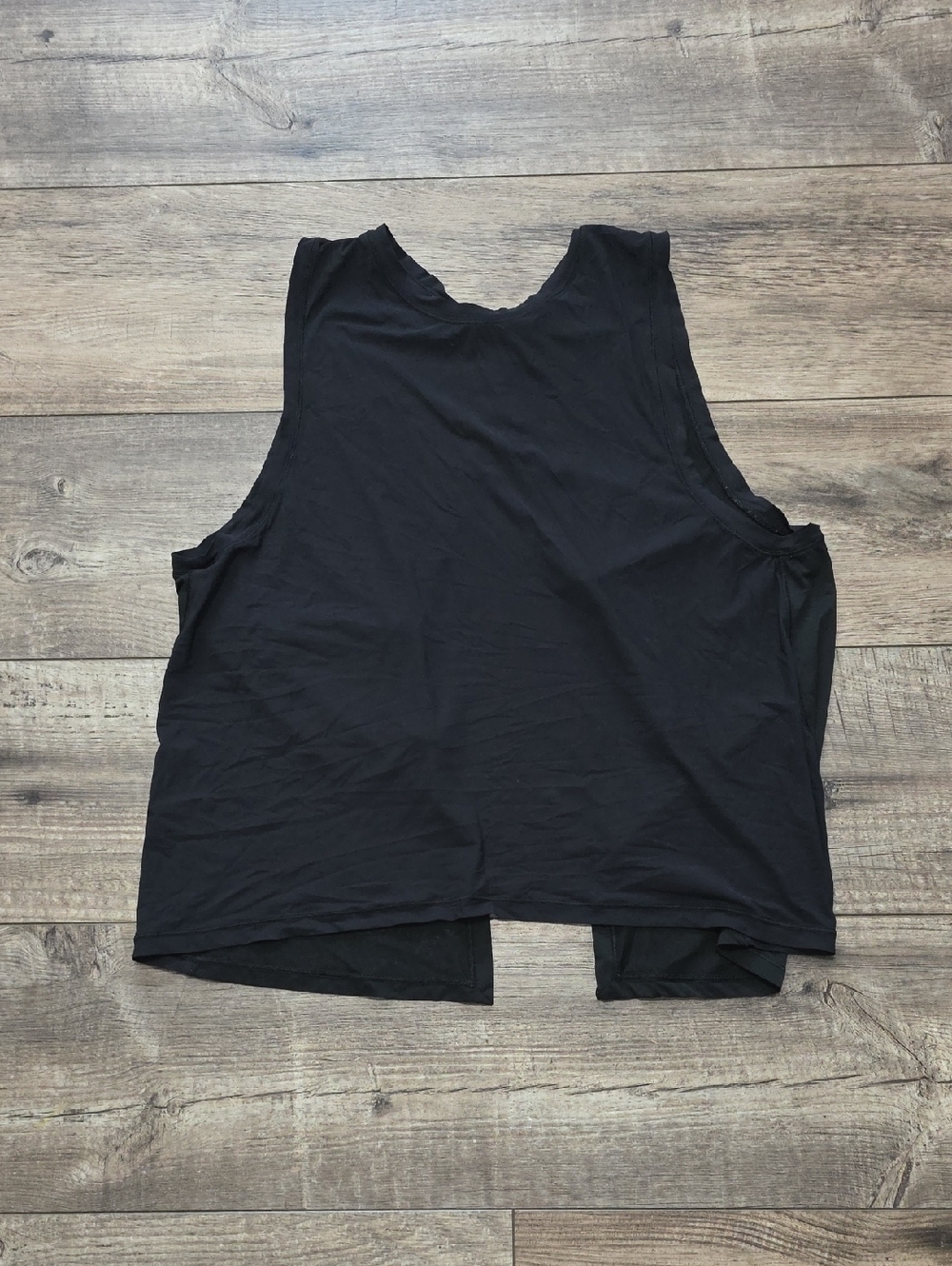 Lululemon Open Back Black Athletic Tank Top